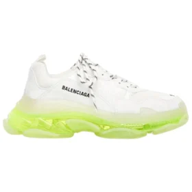 Tenisky Triple S „Clear Sole – bílá, fluorescenční žlutá“ 544351W2FR19073