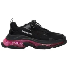 Tenisky Triple S „Clear Sole – Black Pink Neon“ 541624W2FR11053