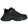 Tenisky Triple S „Faux Fur Black“ 668563W3CQ51000