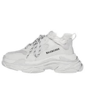 Tenisky Triple S „Faux Fur – šedé“ 668562W3CQ51210