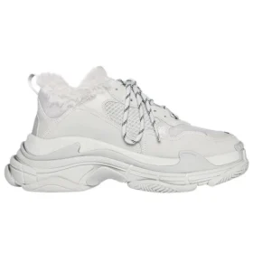 Tenisky Triple S „Faux Fur – šedé“ 668562W3CQ51210