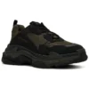 Tenisky Triple S „Olive Green Black“ 536737W2FW24010