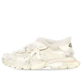 Track Sandály „Fake Fur White“ 668560W3CQ39700