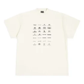 Tričko Archives s logy, oversized „White“ 712398TNVQ79784