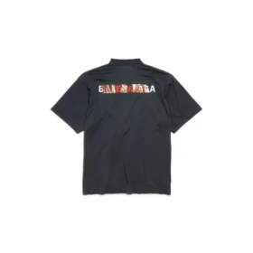 Tričko Balenciaga s páskou na zádech „Black“ 764235TSVG28737