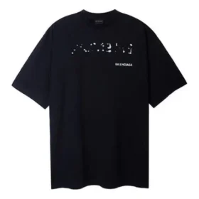 Tričko Balenciaga s ručně kresleným motivem, velikost L, „černé“ 641675TOVO51070