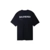 Tričko Balenciaga s ručně kresleným motivem, velikost L, „černé“ 641675TOVO51070