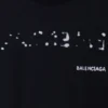 Tričko Balenciaga s ručně kresleným motivem, velikost L, „černé“ 641675TOVO51070