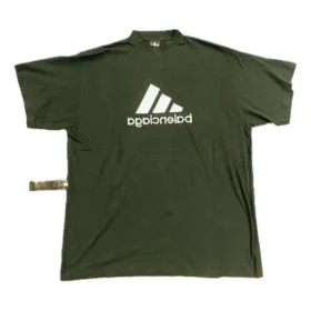 Tričko Balenciaga x adidas Reverse „Green“ 731769TNVP33775