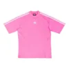 Tričko Balenciaga x adidas s středním střihem „Neon Pink“ 723955TNVU45280
