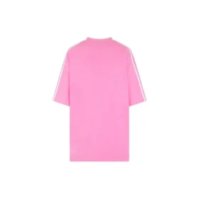 Tričko Balenciaga x adidas s středním střihem „Neon Pink“ 723955TNVU45280