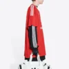 Tričko Balenciaga x adidas Soccer Oversized „Red“ 723663TNV136400