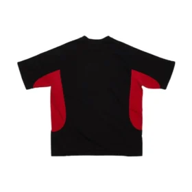 Tričko Balenciaga x adidas, střední střih „Black Red“ 712401TNVA61003