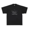 Tričko Balenciaga x adidas Trefoil „Black White“ 723976TNVN81070