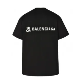 Tričko Balenciaga x Alipay s logem „Black White“ 787349TRVY91000