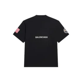 Tričko Balenciaga x NASA Crossover Space Retro s krátkým rukávem „Black“ 651795TKVD71070