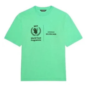 Tričko Balenciaga x WFP, střední střih „Green“ 612966THV844162