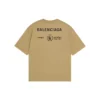 Tričko Balenciaga x WFP, střední střih „Khaki“ 612966THV849605