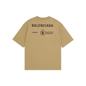 Tričko Balenciaga x WFP, střední střih „Khaki“ 612966THV849605
