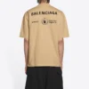 Tričko Balenciaga x WFP, střední střih „Khaki“ 612966THV849605
