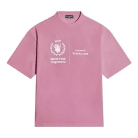 Tričko Balenciaga x WFP, střední střih „Pink“ 612966THV845621