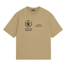 Tričko Balenciaga x World Food Program „Beige“ 612965THV849605