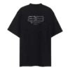 Tričko BB Paris Strass, střední střih „Black Faded“ 739784TOVU81055