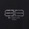 Tričko BB Paris Strass, střední střih „Black Faded“ 739784TOVU81055