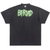 Tričko Bfrnd Series Inside-out Oversized „Black Faded“ 787358TQVG81083