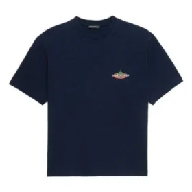 Tričko Bonjour Balenciaga s kulatým výstřihem z bavlny „Navy“ 594579THV608065