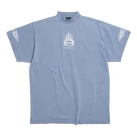 Tričko Burning Unity Oversized „Světle modré“ 787349TQVW74164