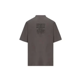 Tričko Care Label, střední střih „Grey Black“ 724514TNVL91219