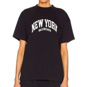 Tričko Cities New York, střední střih „Dark Blue“ 612965TLVM23967