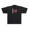 Tričko I Love, volný střih „Black“ 744439TOVH39034