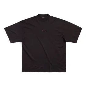 Tričko Je t’aime, volný střih „Black“ 744439TOVM79070