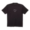 Tričko Lovey, volný střih „Black“ 641675TQVV89034