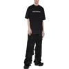 Tričko Mirror Balenciaga, střední střih „Black“ 612966TNVR21070