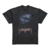 Tričko Paris Moon s dvojitým předním potiskem, oversized „Black“ 791615TQVY22020