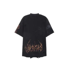 Tričko Paris Moon Upside Down, oversized „Black Faded“ 698811TOVT31055