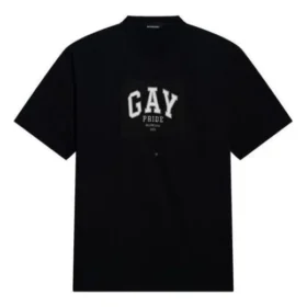Tričko Pride s volným střihem „Black“ 651795TLV931000