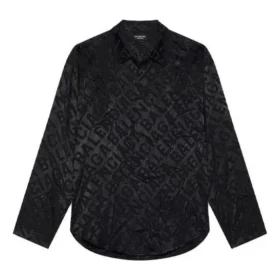 Tričko s celoplošným minimalistickým logem „Black“ 681812TLO581000