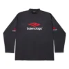 Tričko s dlouhým rukávem 3B Sports Icon Oversized „Black Red White“ 720250TPVD71470