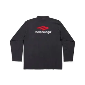 Tričko s dlouhým rukávem 3B Sports Icon Oversized „Black Red White“ 720250TPVD71470