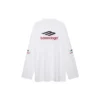 Tričko s dlouhým rukávem 3B Sports Icon Oversized „White Black Red“ 720250TPVD79065