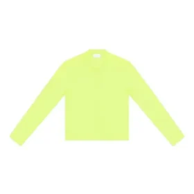 Tričko s dlouhým rukávem a kulatým výstřihem „Fluo Yellow“ 704103TMVB77204