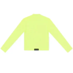 Tričko s dlouhým rukávem a kulatým výstřihem „Fluo Yellow“ 704103TMVB77204