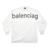 Tričko s dlouhým rukávem Bal.com Oversized „White“ 739027TOVO19081