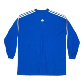 Tričko s dlouhým rukávem Balenciaga x adidas Oversized „Blue“ 728789TNVA65531
