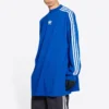 Tričko s dlouhým rukávem Balenciaga x adidas Oversized „Blue“ 728789TNVA65531