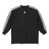 Tričko s dlouhým rukávem Balenciaga x adidas Oversized „černé“ 728789TNVA68482